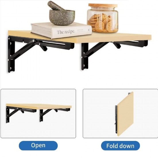 Bosco Adjustable Wall Mounted Folding Shelf L-Bracket (2PCS/SET) - 8"/10"/12"/14"/16"/18"/20" Bosco Adjustable Wall Mounted Folding Shelf L-Bracket (2PCS/SET) - 8"/10"/12"/14"/16"/18"/20"