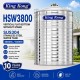 King Kong HSW3800 Vertical Round Bottom With Stand Stainless Steel Water Tank 38000L/8400G King Kong HSW3800 Vertical Round Bottom With Stand Stainless Steel Water Tank 38000L/8400G