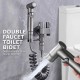 Home Store Brass + ABS Multi-Functional Double Faucet Toilet Bidet Sprayer Gun Set 1/2''
