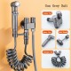 Home Store Brass + ABS Multi-Functional Double Faucet Toilet Bidet Sprayer Gun Set 1/2''