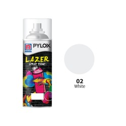 Nippon Pylox Lazer Spray Paint Solid Colour 02 White 400cc