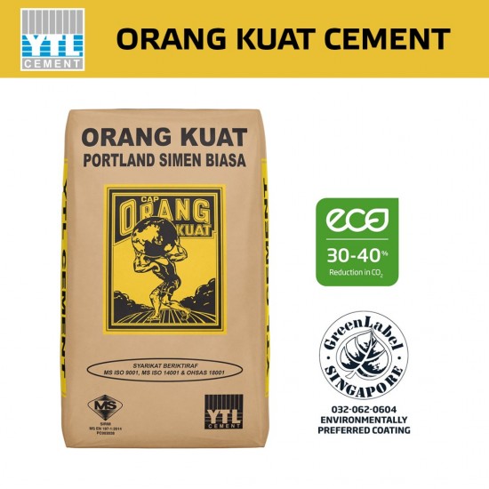 YTL Orang Kuat Ordinary Portland Cement (OPC) 50KG YTL Orang Kuat Ordinary Portland Cement (OPC) 50KG