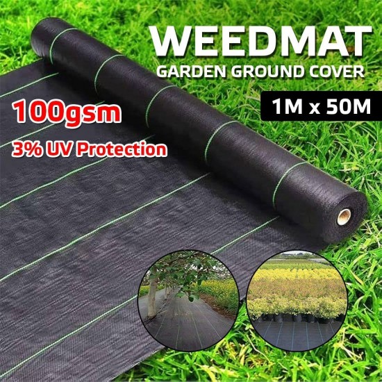 Home Store Weedmat Landscape Fabric Durable Outdoor Gardening Weed Control Mat Garden Ground Cover 100gsm Home Store Weedmat Landscape Fabric Durable Outdoor Gardening Weed Control Mat Garden Ground Cover 100gsm