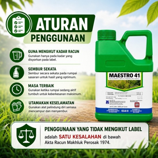 4L Maestro 41 Racun Rumput (Kelas III) 4L Maestro 41 Racun Rumput (Kelas III)