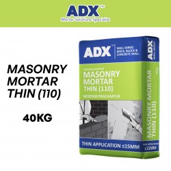 ADX 110 Masonry Mortar Thin 40KG (Grey) ADX 110 Masonry Mortar Thin 40KG (Grey)