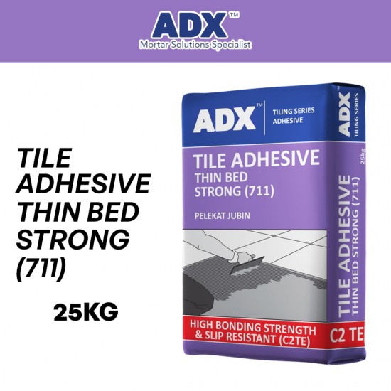 ADX 711 Tile Adhesive Thin Bed Strong C2TE 25KG