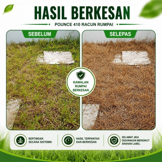 4L Pounce 410 Racun Rumput/Racun Rumpai (Kelas III) 4L Pounce 410 Racun Rumput/Racun Rumpai (Kelas III)