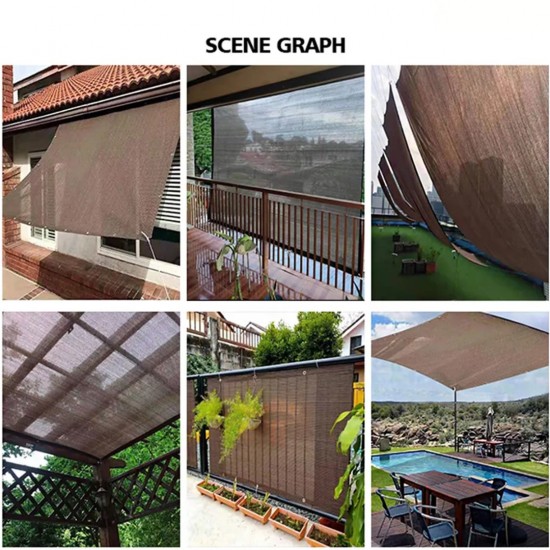 [3M x 6M ~ 4M x 6M] Home Store Anti-UV Protection Sun Shade Sail Netting Outdoor Garden Net Shading Rate 80%