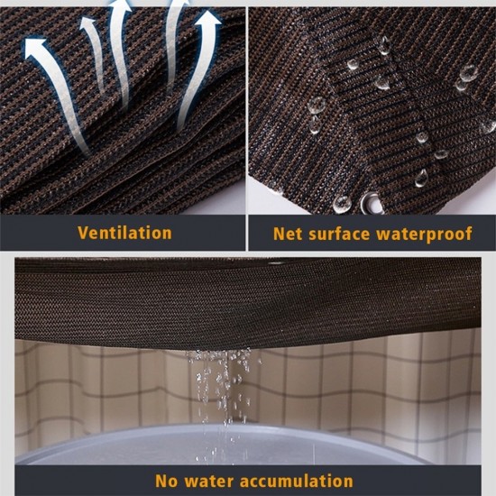 [1M x 1M ~ 3M x 5M] Home Store Anti-UV Protection Sun Shade Sail Netting Outdoor Garden Net Shading Rate 80%