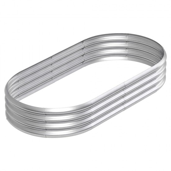 Home Store Type 3 Galvanized Raised Garden Bed 1800MM (L) x 900MM (W) x 290MM (H) - Oblong
