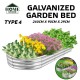 Home Store Type 4 Galvanized Raised Garden Bed 2400MM (L) x 900MM (W) x 290MM (H) - Oblong