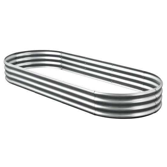 Home Store Type 4 Galvanized Raised Garden Bed 2400MM (L) x 900MM (W) x 290MM (H) - Oblong