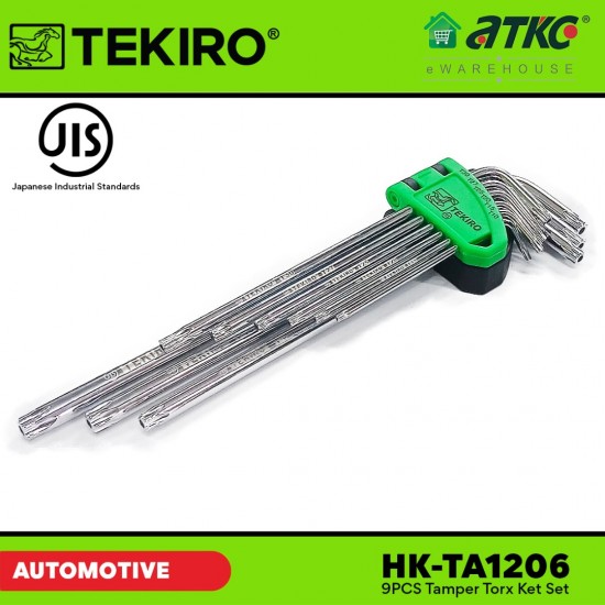 Tekiro HK-TA1206 9PCS Tamper Torx Key Set Mirror Finishing Tekiro HK-TA1206 9PCS Tamper Torx Key Set Mirror Finishing