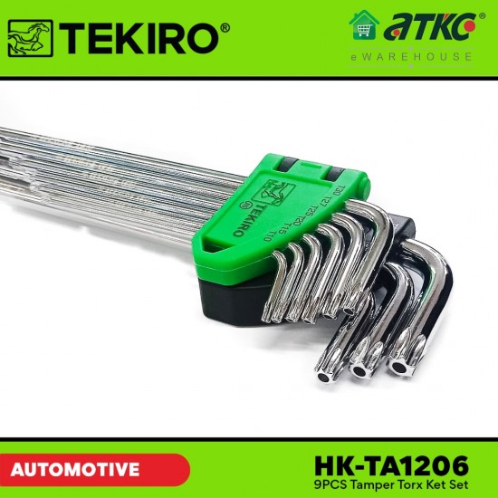 Tekiro HK-TA1206 9PCS Tamper Torx Key Set Mirror Finishing Tekiro HK-TA1206 9PCS Tamper Torx Key Set Mirror Finishing
