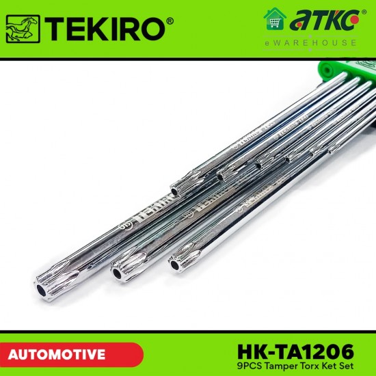 Tekiro HK-TA1206 9PCS Tamper Torx Key Set Mirror Finishing Tekiro HK-TA1206 9PCS Tamper Torx Key Set Mirror Finishing