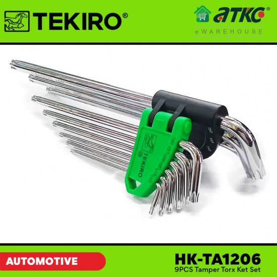 Tekiro HK-TA1206 9PCS Tamper Torx Key Set Mirror Finishing Tekiro HK-TA1206 9PCS Tamper Torx Key Set Mirror Finishing