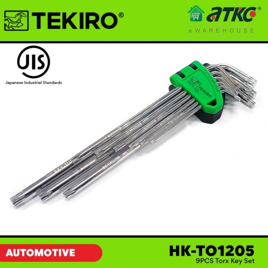 Tekiro HK-TO1205 9PCS Torx Key Set Mirror Finishing Tekiro HK-TO1205 9PCS Torx Key Set Mirror Finishing