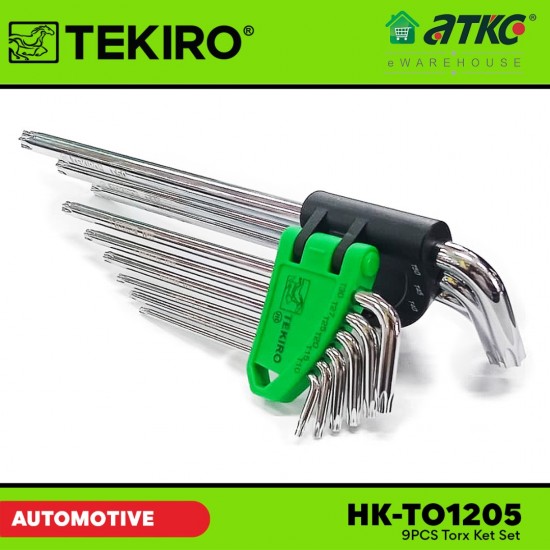 Tekiro HK-TO1205 9PCS Torx Key Set Mirror Finishing Tekiro HK-TO1205 9PCS Torx Key Set Mirror Finishing