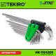 Tekiro HK-TO1205 9PCS Torx Key Set Mirror Finishing Tekiro HK-TO1205 9PCS Torx Key Set Mirror Finishing