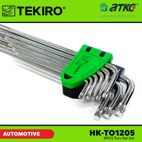 Tekiro HK-TO1205 9PCS Torx Key Set Mirror Finishing Tekiro HK-TO1205 9PCS Torx Key Set Mirror Finishing