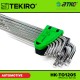 Tekiro HK-TO1205 9PCS Torx Key Set Mirror Finishing Tekiro HK-TO1205 9PCS Torx Key Set Mirror Finishing