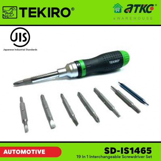 Tekiro SD-IS1465 19 in 1 Interchangeable Screwdriver Set Tekiro SD-IS1465 19 in 1 Interchangeable Screwdriver Set