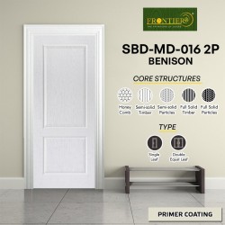 Frontiera SBD-MD-016 2P Benison Moulded Door Series Single Door/ Double Equal Door (With Primer Coating Only)