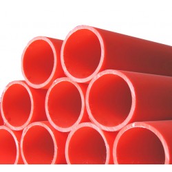 HDPE Solid Cable Protection Pipe PE100 PN10 4" 110MM (D) x 6.0M (L) Open Cut (RED) (NON-SIRIM) HDPE Solid Cable Protection Pipe PE100 PN10 4" 110MM (D) x 6.0M (L) Open Cut (RED) (NON-SIRIM)