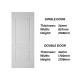 Frontiera SBD-MD-002 2P Caspian Moulded Door Series Single Door/ Double Equal Door (With Primer Coating Only)
