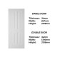 Frontiera SBD-MD-005 4P Tasman Moulded Door Series Single Door/ Double Equal Door (With Primer Coating Only)