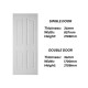 Frontiera SBD-MD-006 4P Oceanic Moulded Door Series Single Door/ Double Equal Door (With Primer Coating Only)