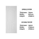 Frontiera SBD-MD-009 3P Oval Moulded Door Series Single Door/ Double Equal Door (With Primer Coating Only)