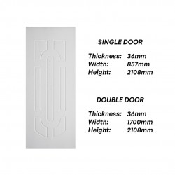 Frontiera SBD-MD-010 7P Mumbaiya Moulded Door Series Single Door/ Double Equal Door (With Primer Coating Only) Frontiera SBD-MD-010 7P Mumbaiya Moulded Door Series Single Door/ Double Equal Door (With Primer Coating Only)