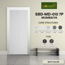Frontiera SBD-MD-010 7P Mumbaiya Moulded Door Series Single Door/ Double Equal Door (With Color)