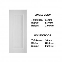 Frontiera SBD-MD-012 1P Grandeur Moulded Door Series Single Door/ Double Equal Door (With Color) Frontiera SBD-MD-012 1P Grandeur Moulded Door Series Single Door/ Double Equal Door (With Color)