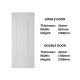 Frontiera SBD-MD-012 1P Grandeur Moulded Door Series Single Door/ Double Equal Door (With Color)