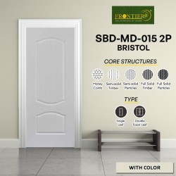 Frontiera SBD-MD-015 2P Bristol Moulded Door Series Single Door/ Double Equal Door (With Color)
