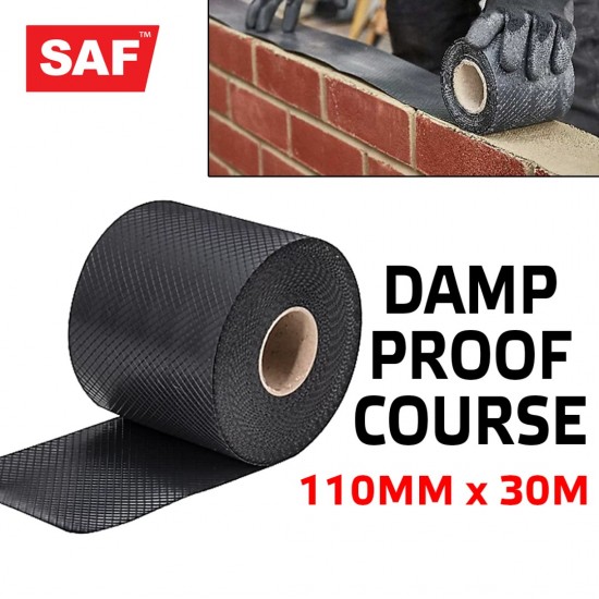 SAF Damp Proof Course Membrane 4'' 110MM (W) x 30M (L) SAF Damp Proof Course Membrane 4'' 110MM (W) x 30M (L)