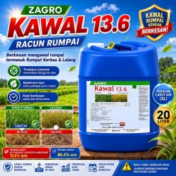 20L Kawal 13.6 Racun Rumput (Kelas IV)