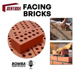 Sentosa Facing Bricks 10 Holes 215MM (L) x 100MM (W) x 65MM (H) - (PIECE)