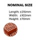 Sentosa Facing Bricks 10 Holes 215MM (L) x 100MM (W) x 65MM (H) - (PIECE)
