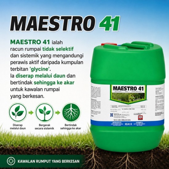 20L Maestro 41 Racun Rumput (Kelas III) 20L Maestro 41 Racun Rumput (Kelas III)