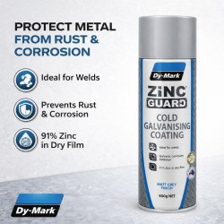 Dy-Mark Zinc Guard Cold Galvanising Coating 400G - Matt Grey Finish
