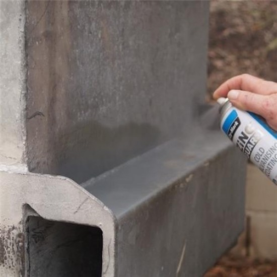 Dy-Mark Zinc Guard Cold Galvanising Coating 400G - Matt Grey Finish Dy-Mark Zinc Guard Cold Galvanising Coating 400G - Matt Grey Finish
