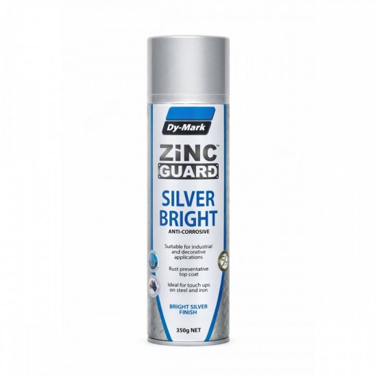 Dy-Mark Zinc Guard Silver Bright Anti Corrosive 350G - Bright Silver Finish Dy-Mark Zinc Guard Silver Bright Anti Corrosive 350G - Bright Silver Finish