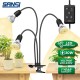Sansi 10W Adjustable 3-Head Clip-On Light Holder + 3x 10W LED Grow Light