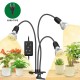Sansi 10W Adjustable 3-Head Clip-On Light Holder + 3x 10W LED Grow Light