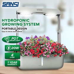 Sansi 20W Hydroponics Growing System Indoor Garden with LED Grow Light Plants