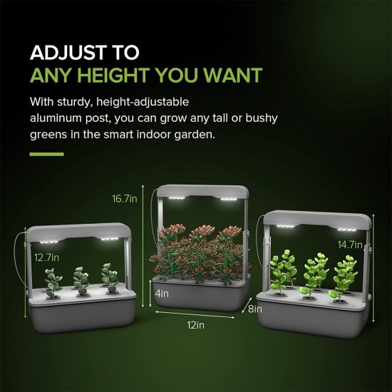 Sansi 20W Hydroponics Growing System Indoor Garden with LED Grow Light Plants