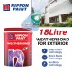 Nippon Paint Weatherbond Water-Based Paint For Exterior 18L (Brilliant White 1001)